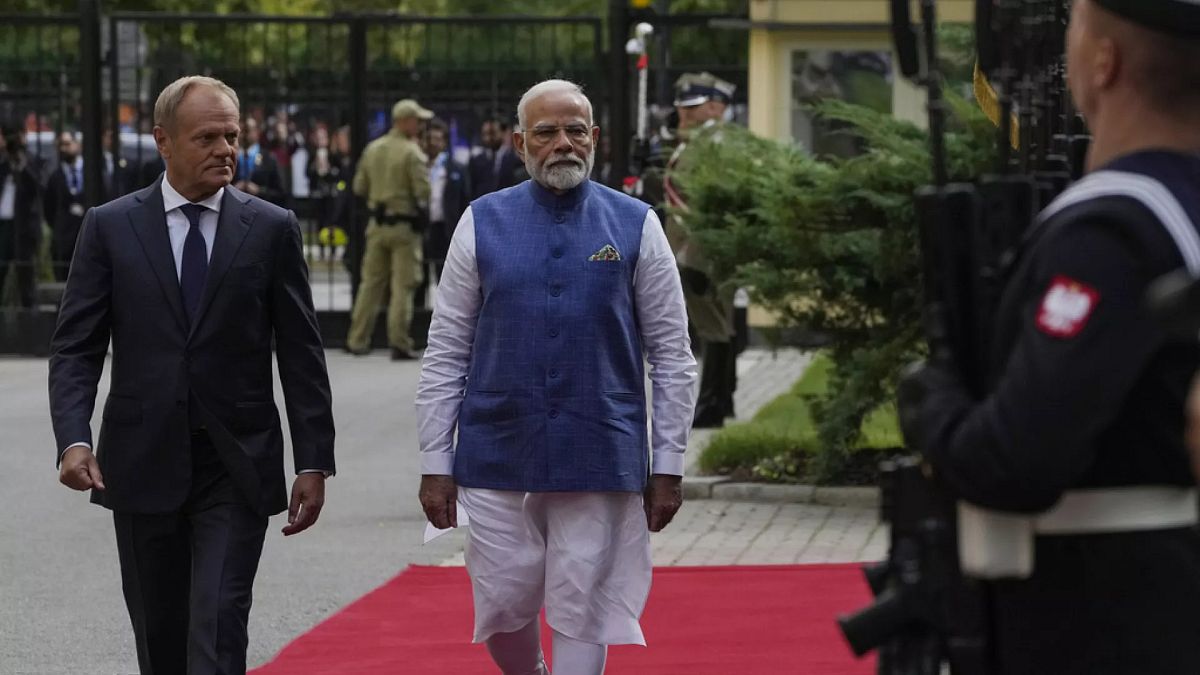 Hindistan lideri Modi, Ukrayna ziyareti öncesinde Polonya ile ticaret ve güvenlik görüşmeleri yaptı