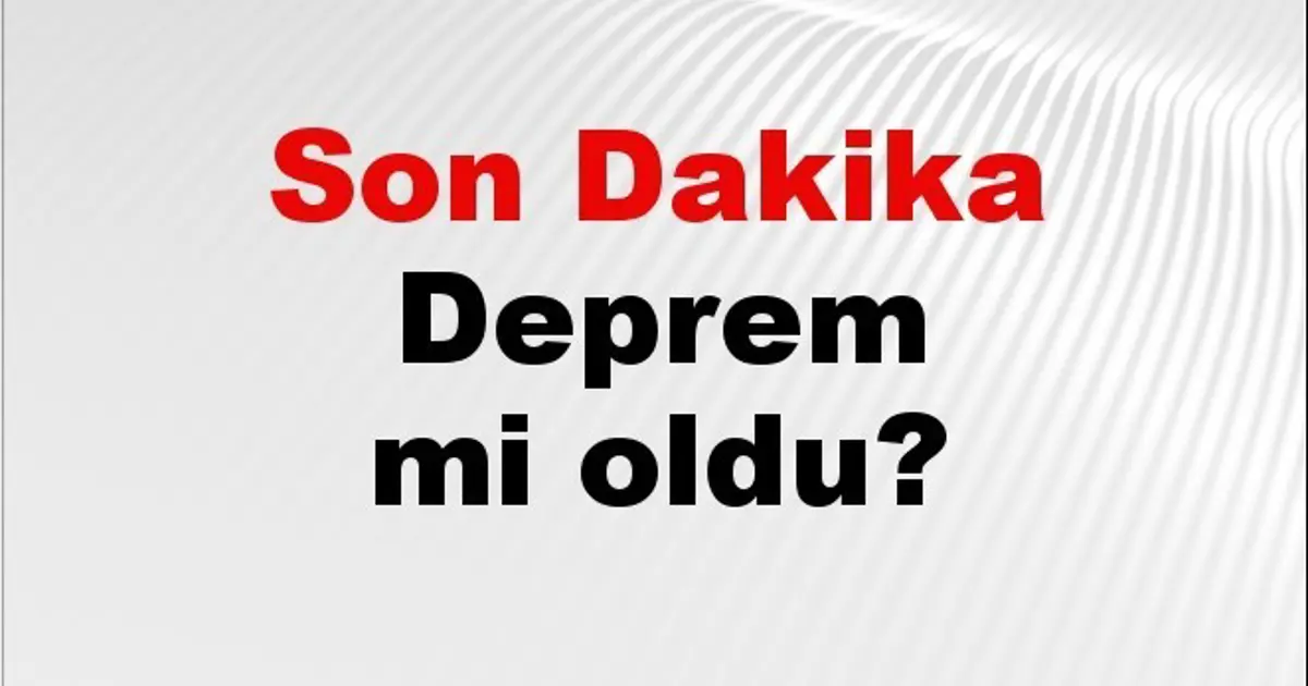 Son dakika deprem mi oldu? Az önce deprem nerede oldu? İstanbul, Ankara, İzmir ve il il AFAD son depremler 12 Kasım 2025
