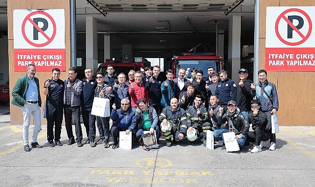 Güney Kore'nin Changwon şehrinden itfaiyecilerden oluşan bir heyet Nevşehir Belediyesi itfaiye teşkilatını ziyaret ederek incelemelerde bulundu - GÜNDEM