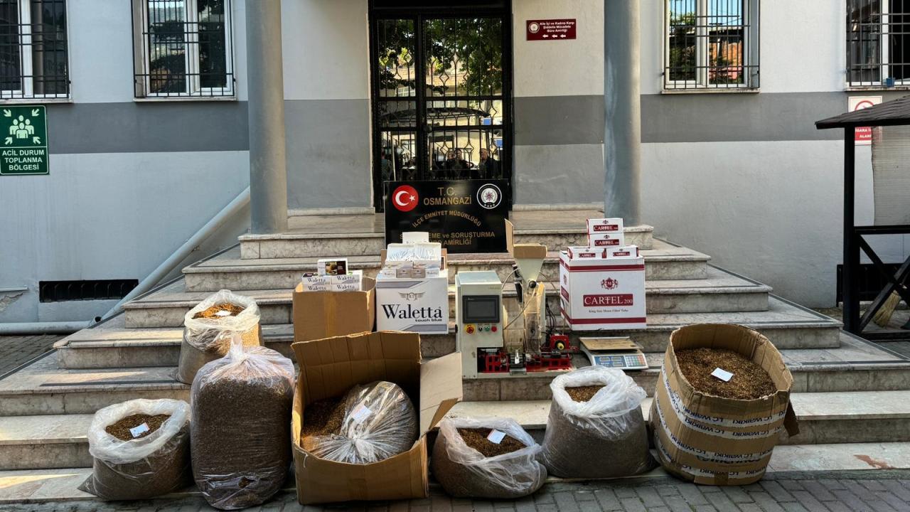 Bursa'da 300 bin TL değerinde kaçak tütün ele geçirildi