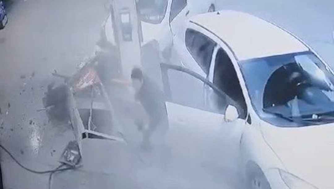 Akaryakıt istasyonundaki facia önlendi: 2 yaralı